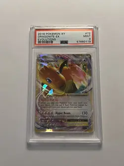 2016 Pokemon XY Evolutions Dragonite EX #72 PSA 9 NEAR MINT - Image 1