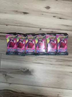 Pokemon Sword & Shield Fusion Strike Sleeved Booster Pack - LOT OF 6 - Image 1