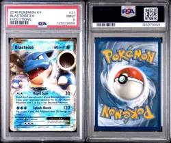 2016 POKEMON XY EVOLUTIONS #21 BLASTOISE EX PSA 9 MINT - Image 3