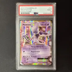 Mewtwo EX 52/108 PSA 9 Mint - 2016 Pokemon XY Evolutions - Image 1
