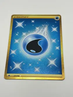 Water Energy 231/198 Gold Secret Rare Chilling Reign Sword & Shield (NM) Pokemon - Image 1