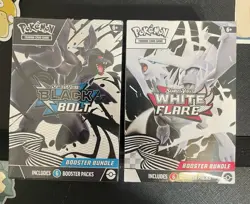 Black Bolt and White Flare Pokemon Booster Bundle PAIR | Sealed! | lot of 2 - Image 1
