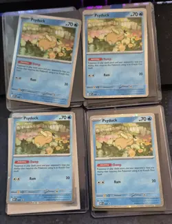 LOT OF 4 Psyduck MEP 007 Mega Evolution Black Star Promo Pokemon TCG - Image 1