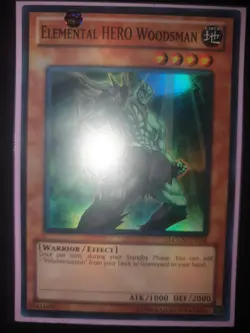 Elemental HERO Woodsman, LCGX-EN034, Super Rare, Unlimited Edition - Image 1