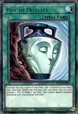 Pot Of Duality - Rare 1st Edition KICO-EN054 - LP - YuGiOh - Image 1