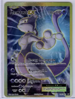 Mewtwo Ex 103/108 Full Art Ultra Rare Holo 2016 XY Evolutions Pokemon Card - Image 1