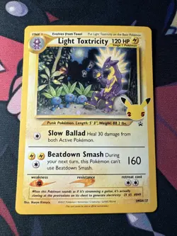 Pokemon TCG Light Toxtricity #SWSH137 Sword & Shield Promo Card Cosmos Holo #2 - Image 1