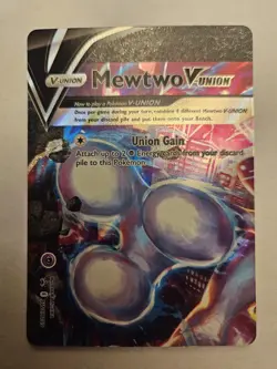 Mewtwo V-Union SWSH159-SWSH162 Black Star Promo Card Set of 4 - Image 2