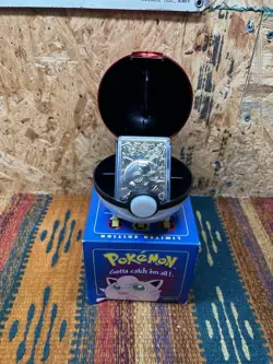 Burger King 1999 Pokemon 23k Gold Plated Trading Card Jigglypuff With COA & BOX - Image 1