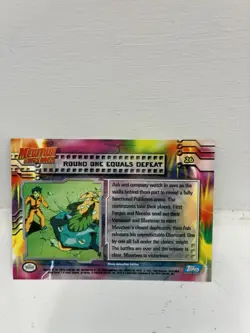 Pokemon Topps Card #26 Round One Equals Defeat Mewtwo Strikes Back 1999 - Image 2