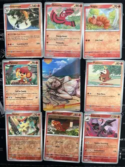 Rare Sexy Anime Waifu Card and 8 Holographic pokemon cards - Image 1