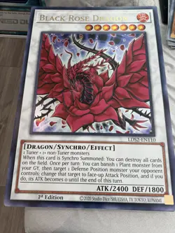 Official Giant Card Black Rose Dragon Synchro Yu-Gi-Oh! GX Attack of the Konami - Image 1
