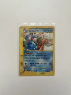 2002 Pokemon Aquapolis Azumarill H4/H32 Rare Holo Card (MP) - Image 1