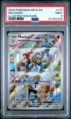 Machoke IR 177/165 Scarlet & Violet 151 Pokemon Card 2023 PSA 9 MINT - Image 1