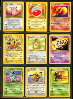 1999 Pokemon JUNGLE Set NEAR COMPLETE Unlimited Edition NON HOLO Cards Lot RARE - Image 2