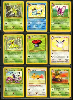 1999 Pokemon JUNGLE Set NEAR COMPLETE Unlimited Edition NON HOLO Cards Lot RARE - Image 3