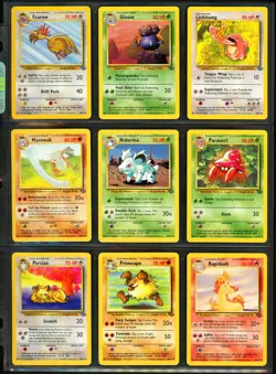 1999 Pokemon JUNGLE Set NEAR COMPLETE Unlimited Edition NON HOLO Cards Lot RARE - Image 4