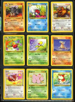 1999 Pokemon JUNGLE Set NEAR COMPLETE Unlimited Edition NON HOLO Cards Lot RARE - Image 5