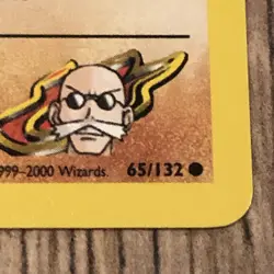 Pokemon Card - 1st Edition Blaine's Rhyhorn (65/132) Gym Challenge NM - Image 4
