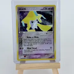 Pokemon TCG Jirachi Holo Rare Card 8/101 EX Hidden Legends 2004 NM Condition - Image 1