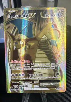 Pokemon XY Evolutions Full Art Ultra Rare Holo Card #106/108 Dragonite EX NM - Image 1