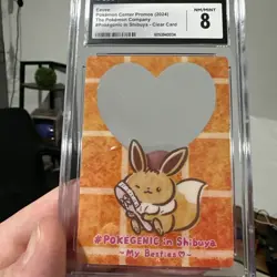 EEVEE Pokegenic In Shibuya My Besties Clear Card CGC 8 POP 1 Pokemon NONE HIGHER - Image 2