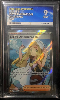 ACE 9 Lillie's Determination Mega Evolutions 169/132 Secret Rare Pokemon Card - Image 1