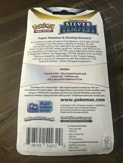Pokemon TCG Silver Tempest Blister Pack! Factory Sealed! Promo Card +Coin! - Image 2