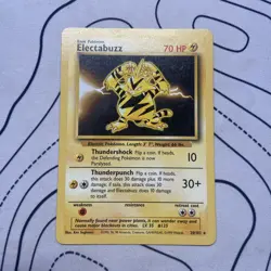 Pokemon TCG Electabuzz Base Set Non-Holo Card 20/102 WOTC MP - Image 1