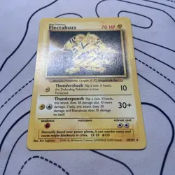 Pokemon TCG Electabuzz Base Set Non-Holo Card 20/102 WOTC MP - Image 2