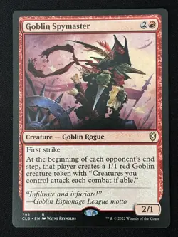 1x MTG Goblin Spymaster - Commander Legends: Battle for Baldur's Gate (CLB) #795 - Image 1
