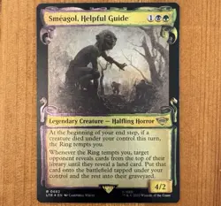 Smeagol, Helpful Guide, R 0682 NM Foil Showcase Scrolls, MTG LotR Lord Rings LTR - Image 1