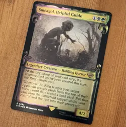 Smeagol, Helpful Guide, R 0682 NM Foil Showcase Scrolls, MTG LotR Lord Rings LTR - Image 2