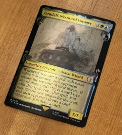 Gandalf, Westward Voyager, M 0463, NM Foil Showcase Scrolls, MTG LotR Lord Rings - Image 2