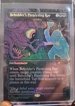 Beholder's Paralyzing Ray - Oubliette (Rainbow Foil) Secret Lair Drop MTG NM - Image 1