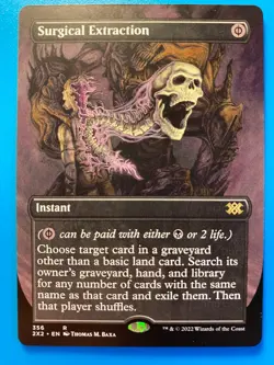 MTG 1x BORDERLESS Surgical Extraction 356 Double Masters 2022 Magic the x1 NM - Image 1