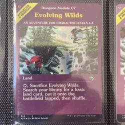 MTG Evolving Wilds (Dungeon Module) [Forgotten Realms, Near Mint] [Foil] - Image 1