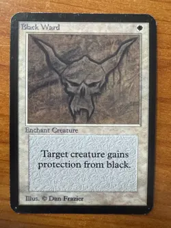 Magic MTG Black Ward Alpha SP! - Image 1