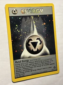 Pokemon TCG Metal Energy Neo Genesis #19/111 Holo Unlimited Rare Card NM Swirl💫 - Image 3