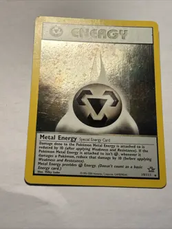 Pokemon TCG Metal Energy Neo Genesis #19/111 Holo Unlimited Rare Card NM Swirl💫 - Image 5
