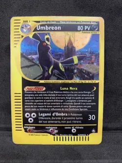 Umbreon Holo Aquapolis Italiano Rara H29/H32 Vintage Carta Pokemon - Image 1