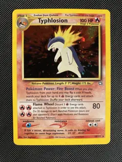 Pokemon Typhlosion Holo NM Neo Genesis 18/111 - Image 1