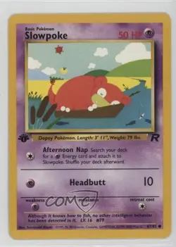 Slowpoke 1st Ed. Pokemon Team Rocket #67 2000 - Image 1