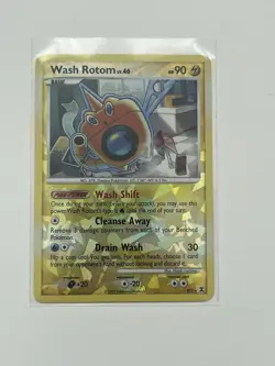 2009 Pokemon Wash Rotom RT5 Ultra Rare Rising Rivals Cracked ICE (MP/LP) - Image 1