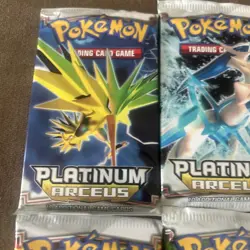 2009 POKEMON PLATINUM ARCEUS & NOBLE VICTORIES BOOSTER MULTI ARTWORK LOT OF 5 - Image 4