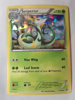 Serperior 5/114 Shattered Black & White Base Set Pokemon Holo Foil Nice! - Image 1