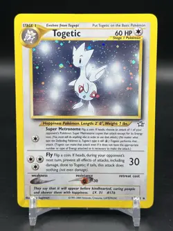 Pokemon TCG Togetic Neo Genesis 16/111 Holo Rare WOTC English NM- - Image 1