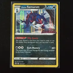 Hisuian Samurott SWSH207 Pre Release Stamped Black Star Promo Pokemon TCG NM - Image 1