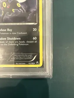 2012 Pokemon Umbreon Reverse Foil Dark Explorers PSA 8 - Image 4
