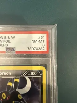 2012 Pokemon Umbreon Reverse Foil Dark Explorers PSA 8 - Image 5
